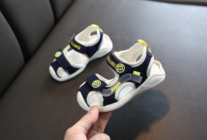 Sandale bleumarine cu alb cu barete ajustabile