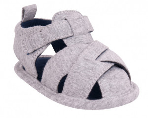 Sandalute impletite pentru bebelusi - Gri