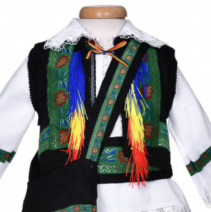 Set botez traditional baietel, trusou botez landou, lumanare si costum traditional, Denikos® 1044 - Img 4