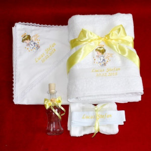 Trusou botez complet ingeras personalizat cu numele copilului NKTB010
