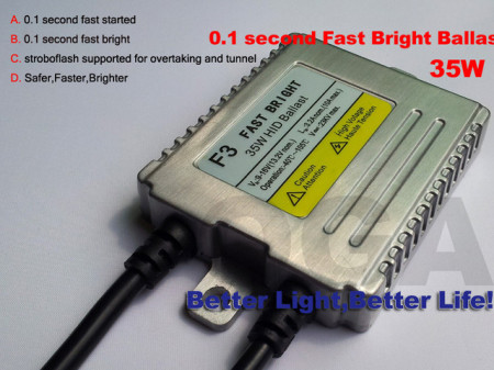 Balaste xenon DIGITALE cu incarcare rapida F3/F5 FAST BRIGHT 35 w/ 55 w