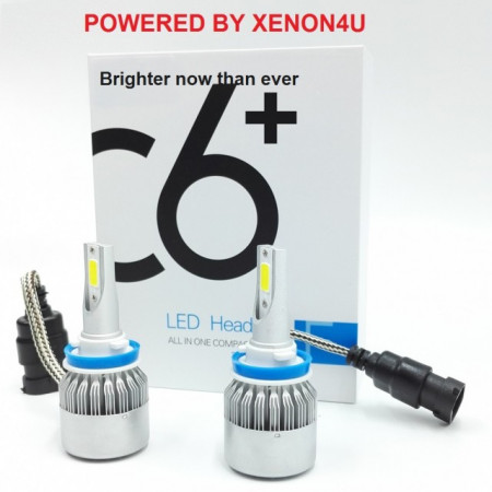 KIT Becuri LED faza scurta/lunga 36w 12v-48v - H1, H7, 6000k (3800 Lumeni)