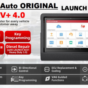 Launch X431 V+ PRO4 Plus 4/64GB Wifi/Bluetooth Tableta Toughbook 10.10 inch Tester Auto Profesional Service
