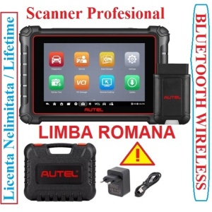 Tester auto profesional Autel MaxiCOM MK900-BT MK900BT Instrument de diagnosticare service auto multimarca, Suporta DoIP/CAN FD și funcții de testare a bateriei