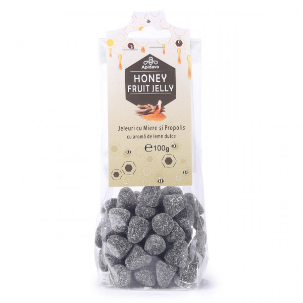 Jeleuri cu miere, propolis si lemn dulce 100g Apidava
