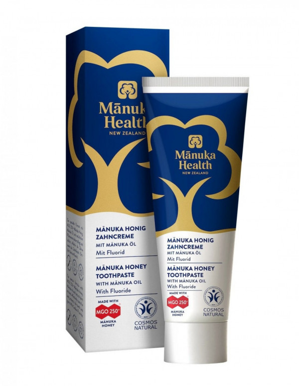 Pasta de dinti cu Miere de Manuka MGO 250+ și ulei de Manuka pentru adulți 75ml