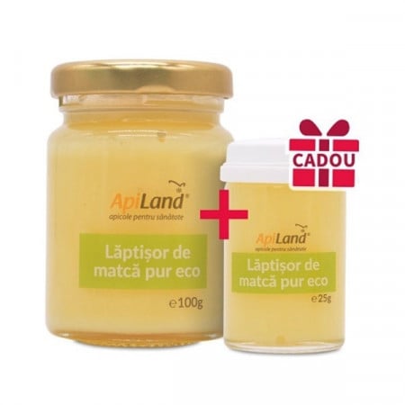 Pachet Laptisor De Matca Pur BIO 100g + 25g Gratis Apiland