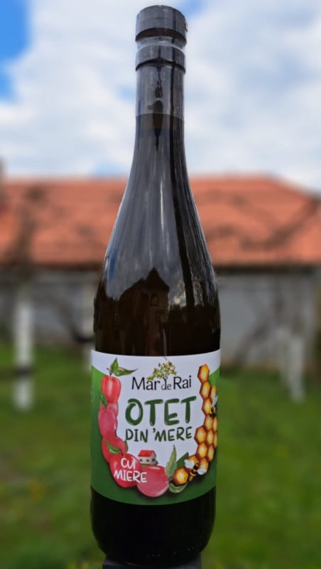 Otet din Mere cu Miere 750 ml Măr de Rai