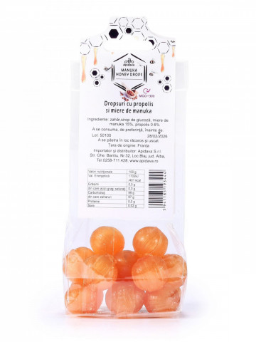 Bomboane cu miere de manuka si propolis 70g - Apidava - Img 2