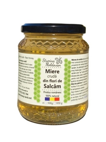 Miere cruda de Salcam 500g Stupina Moldovan