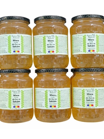 Pachet 6 x Miere de Salcam 950g + Transport GRATUIT