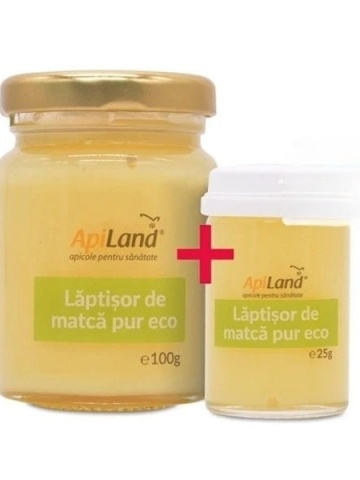 Pachet Laptisor De Matca Pur BIO 100g + 25g Gratis Apiland - Img 1