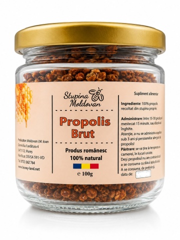 Propolis brut 100g Stupina Moldovan