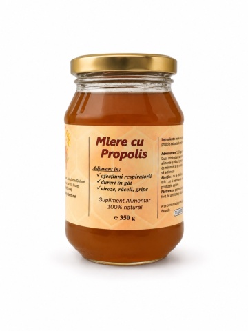 Miere cu Propolis 350g Stupina Moldovan