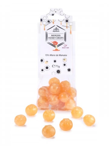 Bomboane cu miere de manuka 70g - Apidava - Img 1
