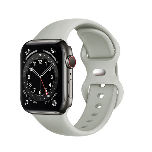 Curea pentru Apple Watch 1/2/3/4/5/6/7/8/SE/SE 2 (38/40/41mm) - Techsuit Watchband (W031) - Gray