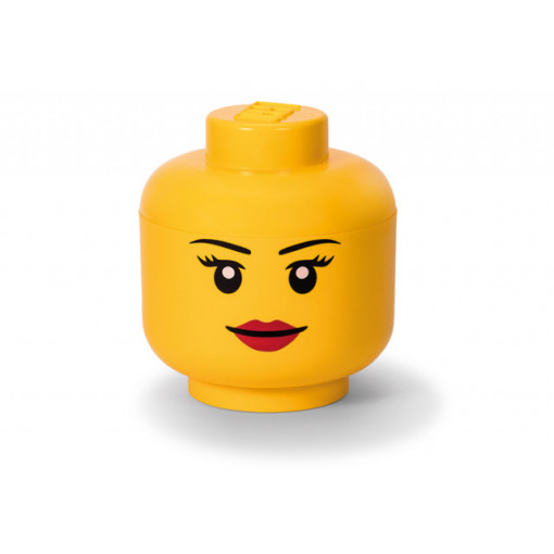 Cutie depozitare L cap minifigurina LEGO fata