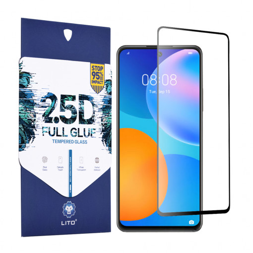 Folie protectie telefon Huawei P Smart 2021 - Lito 2.5D FullGlue Glass - Black