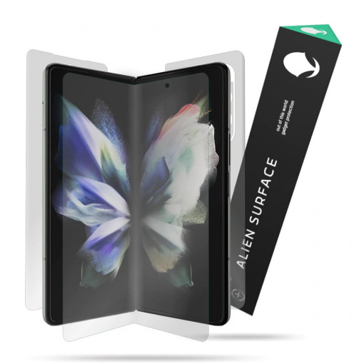 Folie protectie telefon Samsung Galaxy Z Fold3 5G - Alien Surface Screen+Edges+Back - Transparent