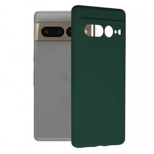 Husa telefon Google Pixel 7 Pro - Techsuit Soft Edge Silicone - Dark Green