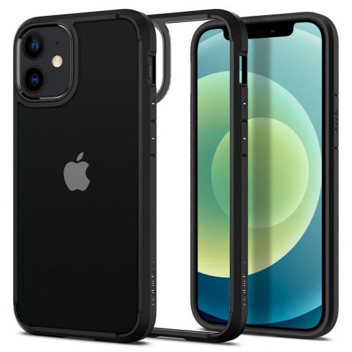 Husa telefon iPhone 12 / 12 Pro - Spigen Ultra Hybrid - Matte Black