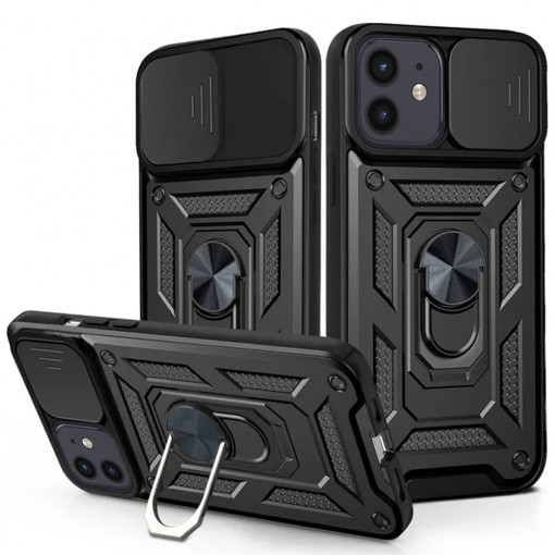 Husa telefon iPhone 12 / 12 Pro - Techsuit CamShield Series - Black