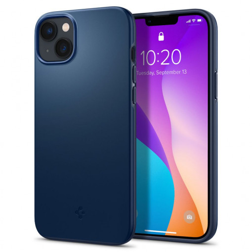 Husa telefon iPhone 14 - Spigen Thin Fit - Navy Blue