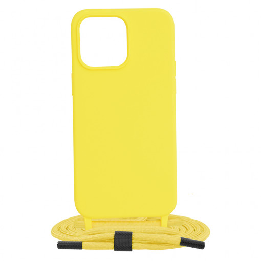 Husa telefon iPhone 15 Pro Max - Techsuit Crossbody Lanyard - Yellow