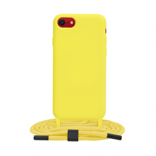 Husa telefon iPhone SE 2, SE 2020 / SE 3, SE 2022 - Techsuit Crossbody Lanyard - Yellow