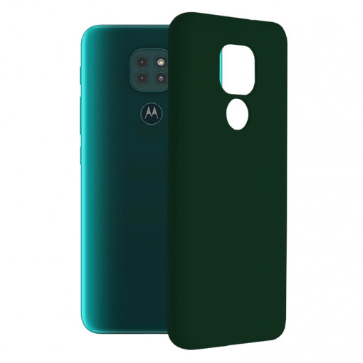 Husa telefon Motorola Moto E7 Plus / Moto G9 Play - Techsuit Soft Edge Silicone - Dark Green