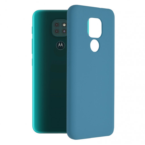 Husa telefon Motorola Moto E7 Plus / Moto G9 Play - Techsuit Soft Edge Silicone - Denim Blue