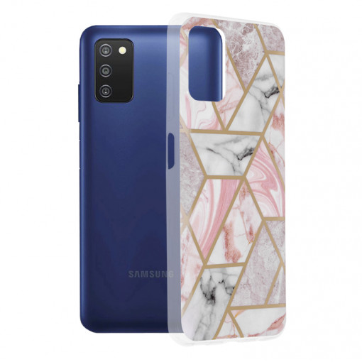 Husa telefon Samsung Galaxy A03s - Techsuit Marble Series - Pink Hex