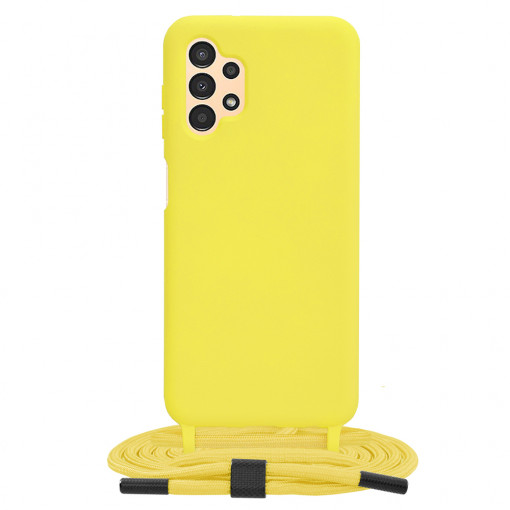 Husa telefon Samsung Galaxy A13 4G - Techsuit Crossbody Lanyard - Yellow
