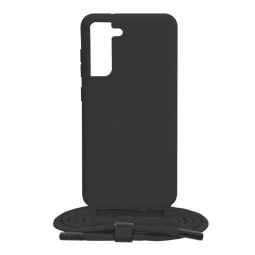 Husa telefon Samsung Galaxy S21 FE 5G - Techsuit Crossbody Lanyard - Black