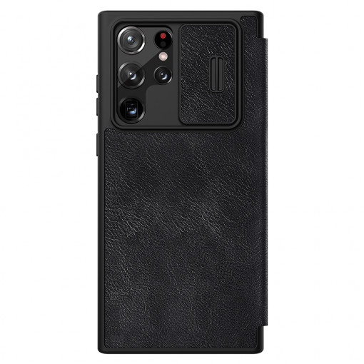 Husa telefon Samsung Galaxy S22 Ultra 5G - Nillkin QIN Leather Pro Case - Black
