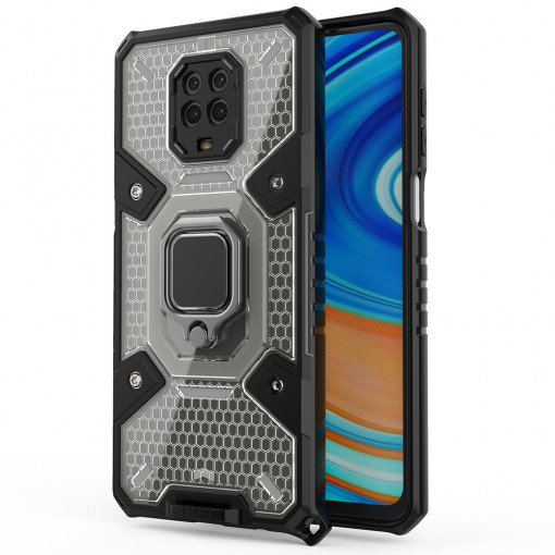 Husa telefon Xiaomi Redmi Note 9S / Note 9 Pro / Note 9 Pro Max - Techsuit Honeycomb Armor - Black