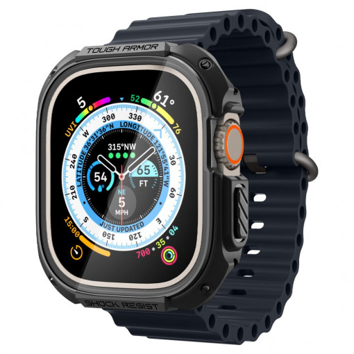 Husa pentru Apple Watch Ultra - Spigen Tough Armor - Black