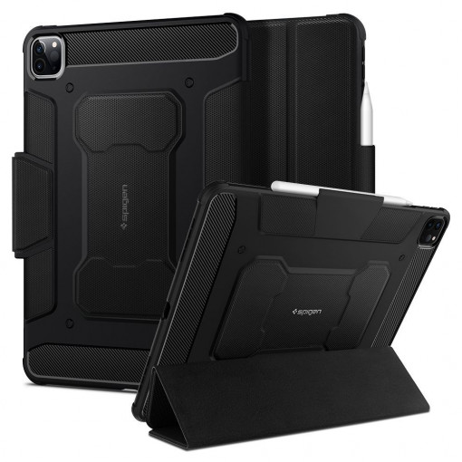 Husa pentru tableta Apple iPad Pro 11 (2020 / 2021 / 2022) - Spigen Rugged Armor Pro - Black