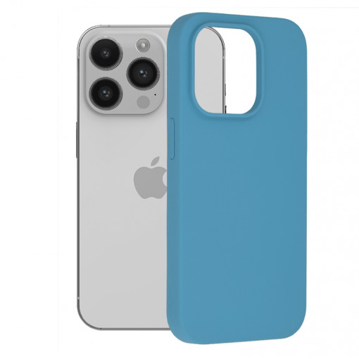 Husa telefon iPhone 14 Pro - Techsuit Soft Edge Silicone - Denim Blue