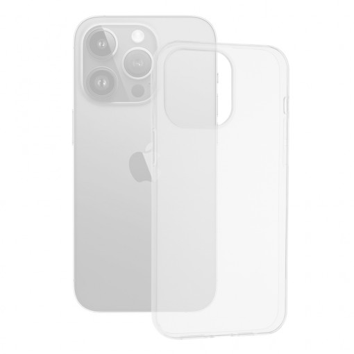 Husa telefon iPhone 15 Pro Max - Techsuit Clear Silicone - Transparent