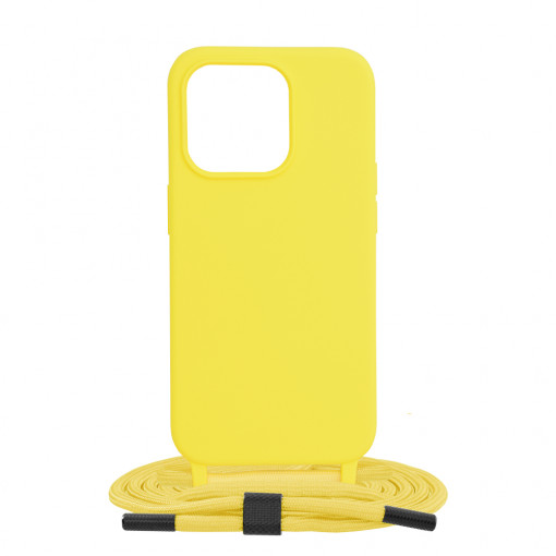 Husa telefon iPhone 15 Pro - Techsuit Crossbody Lanyard - Yellow
