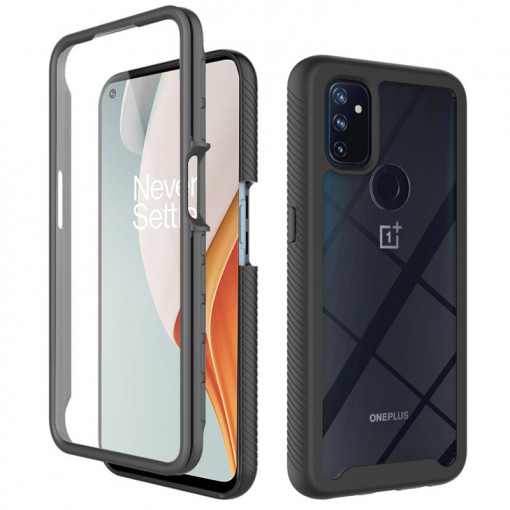 Husa telefon OnePlus Nord N100 + Folie - Techsuit Defense360 Pro - Black