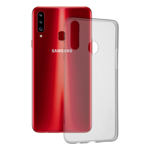 Husa telefon Samsung Galaxy A20s - Techsuit Clear Silicone - Transparent