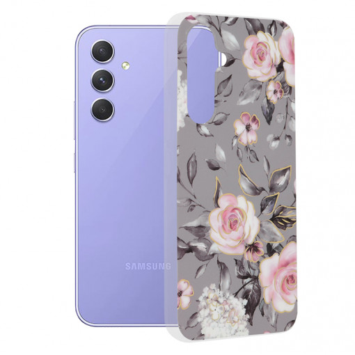 Husa telefon Samsung Galaxy A54 - Techsuit Marble Series - Bloom of Ruth Gray