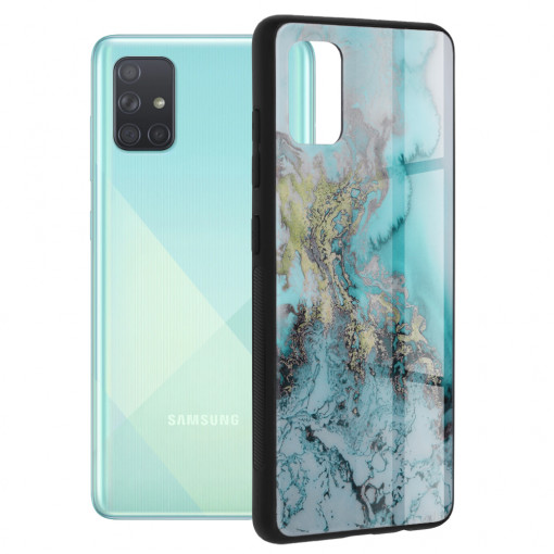 Husa telefon Samsung Galaxy A71 4G - Techsuit Glaze Series - Blue Ocean