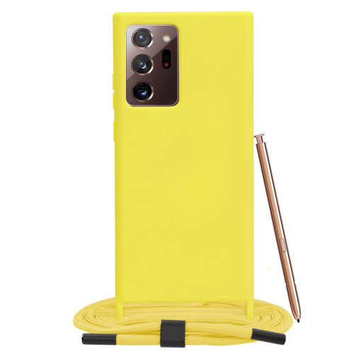 Husa telefon Samsung Galaxy Note 20 Ultra 4G / Note 20 Ultra 5G - Techsuit Crossbody Lanyard - Yellow