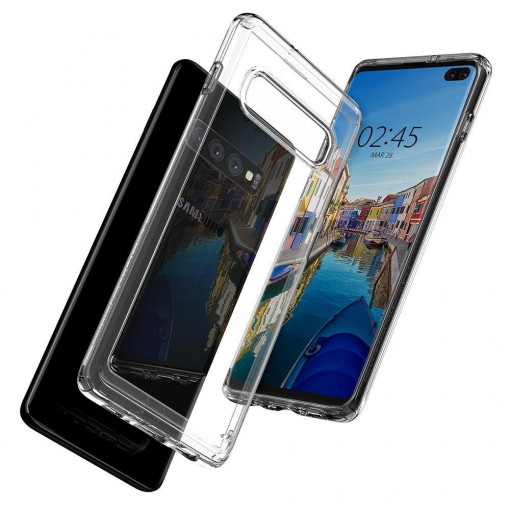 Husa telefon Samsung Galaxy S10 Plus - Spigen Ultra Hybrid - Crystal Clear