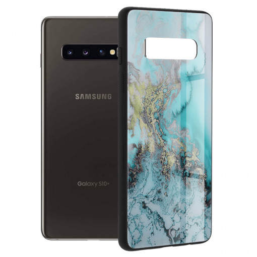 Husa telefon Samsung Galaxy S10 Plus - Techsuit Glaze Series - Blue Ocean