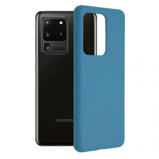 Husa telefon Samsung Galaxy S20 Ultra 4G / S20 Ultra 5G - Techsuit Soft Edge Silicone - Denim Blue