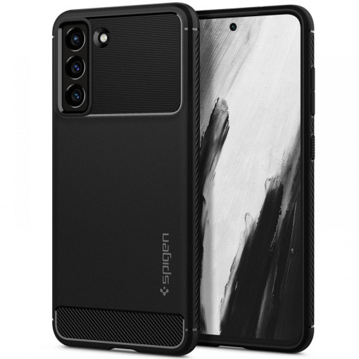 Husa telefon Samsung Galaxy S21 FE 5G - Spigen Rugged Armor - Black